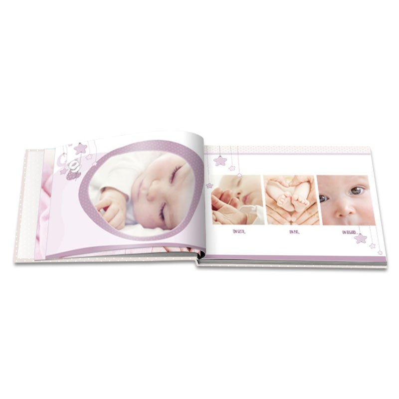 Livre Photo A4 de Naissance Bébé Fille - Atelier du Livre