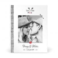 Save The Date Mariage Thème Coquelicot