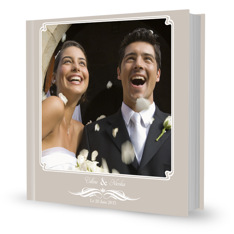 Livre photo/album photo de Luxe Karen mariage/mariage avec 30 pages  blanches 32 x 32 x